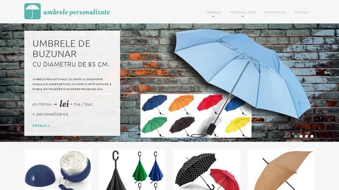 Umbrele promotionale personalizate