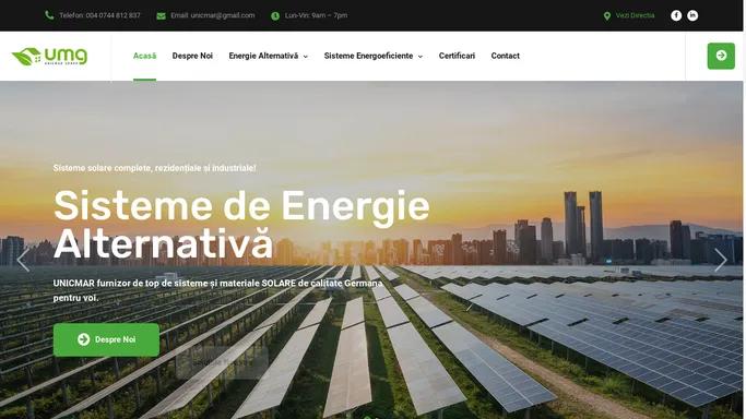 UnicMar - Solutii Premium de Energie Altenativa