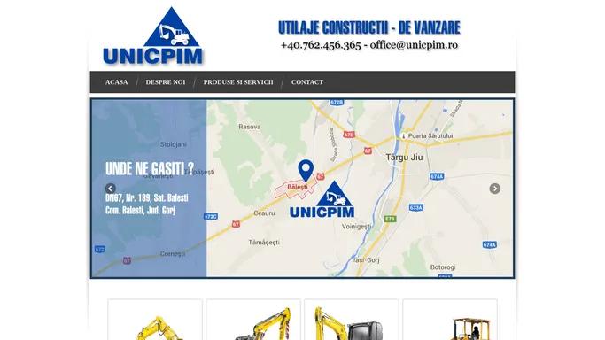 UNICPIM - Utilaje constructii second-hand de vanzare GORJ