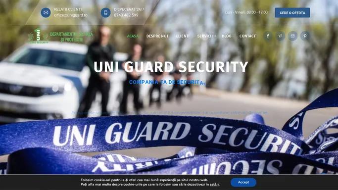 UNI GUARD SECURITY – Servicii de paza si protectie Galati