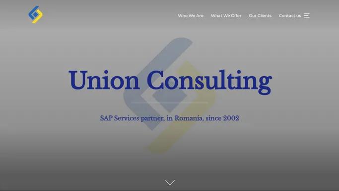 Union Consulting – SAP Services partner, in Romania, since 2002