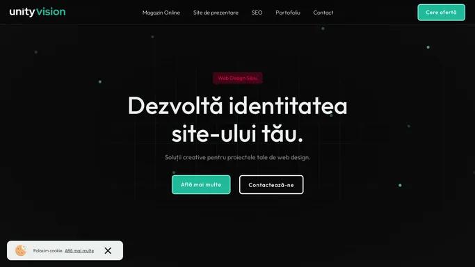 Web Design Sibiu - Creare Website - UnityVision.ro