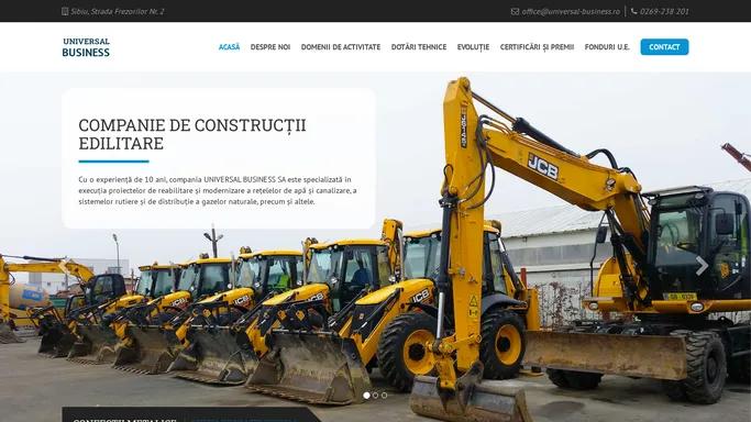 Companie de constructii edilitare - Universal Business