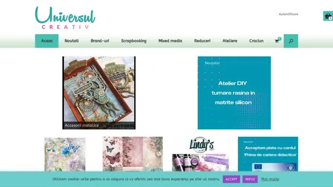 Materiale profesionale pentru mixed media, papercraft si scrapbooking - Universul Creativ