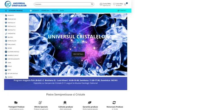 Pietre Semipretioase si Cristale Naturale – Universul Cristalelor