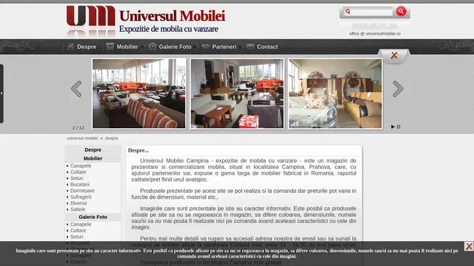 Universul Mobilei - Mobilier Campina - Expozitie mobila cu vanzare