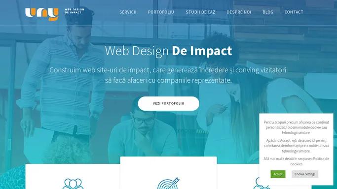 Web Design Cluj • Creare site-uri web de impact • UNY