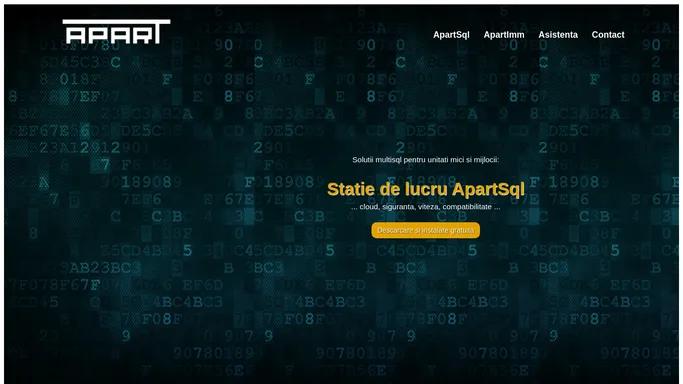 APART - Solutii multisql pentru unitati mici si mijlocii ...