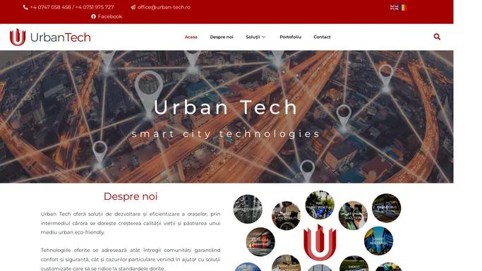 Urban Tech - Acasa - urban-tech solutii infrastructura smart-city