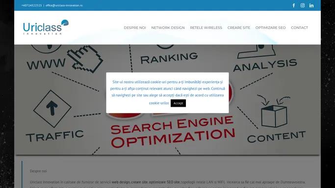 Uriclass Innovation SRL - creare site, optimizare SEO site, gazduire