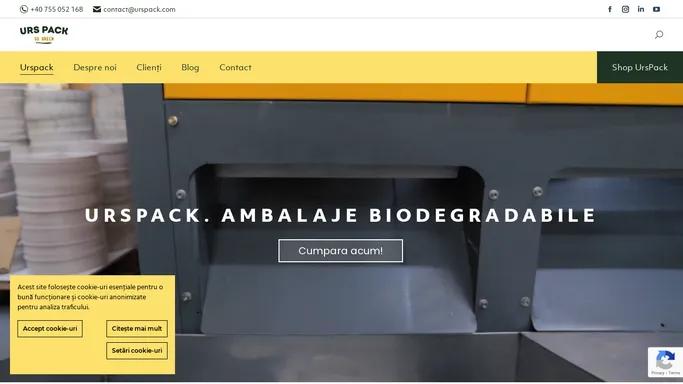 UrsPack – Ambalaje Biodegradabile Reciclabile Eco Friendly