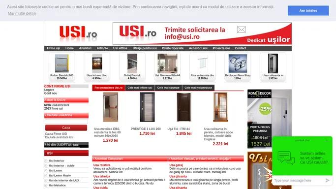 Peste 6000 de modele de usi de interior, usi metalice, usi de garaj si accesorii