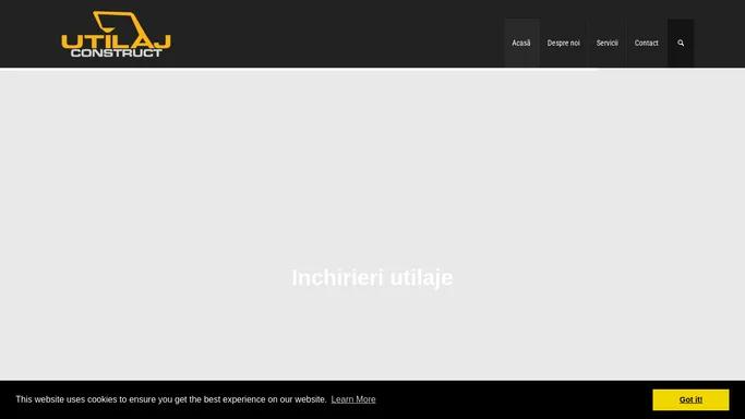 Utilaj Construct – Inchirieri utilaje de constructii