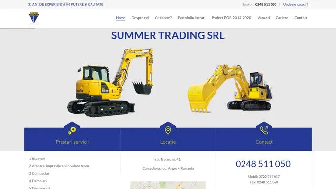 SUMMER TRADING - UTILAJE CONSTRUCTII