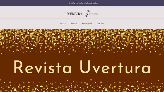 Revista Uvertura – Revista de cultura