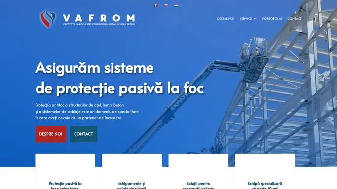 Vafrom | Protectie la foc a structurilor din metal, lemn si beton