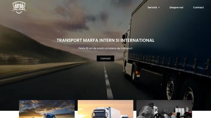 Valania Euro Trans – Transport de marfuri