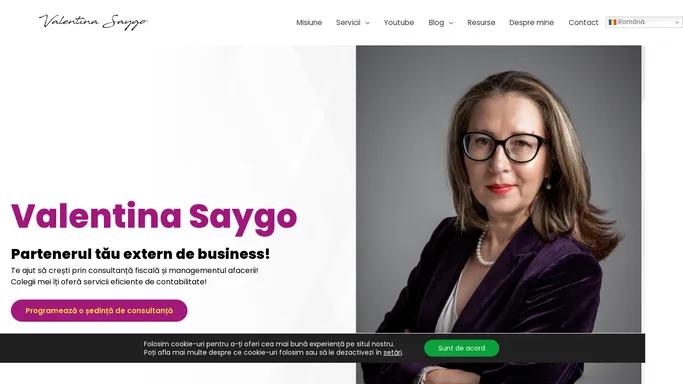 Valentina Saygo: Partenerul tau extern de business!