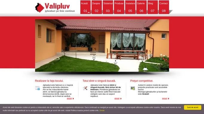 Jgheaburi aluminiu fara imbinari, jgheaburi din aluminiu, jgheaburi din cupru, jgheaburi din tabla, burlane - VALIPLUV