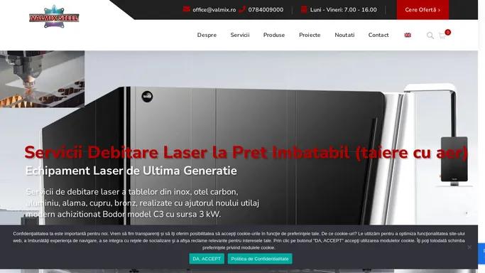 Valmix – Utilaje, Echipamente, Instalatii Industria Alimentara – Echipamente, utilaje si instalatii pentru industria alimentara, industra laptelui, carnii, ciocolatei, farmaceutica si cosmetica. Mobilier HORECA si productie confectii metalice, servicii debitare laser, indoire abkant, roluire, suduri diverse. Pentru detalii, referitoare la produsele VALMIX STEEL, contactati Departamentul Vanzari.