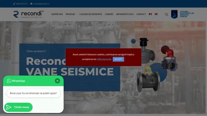 Vane Seismice - Senzori Seismici - Echipamente Industriale - Instalatii - Recondi