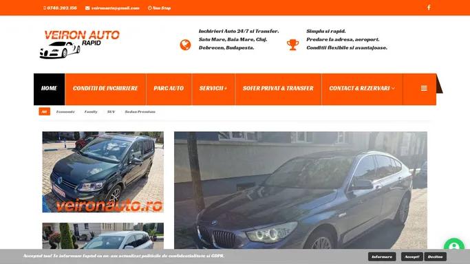 Veiron Auto - Inchirieri Auto Simplu si Rapid - Non Stop