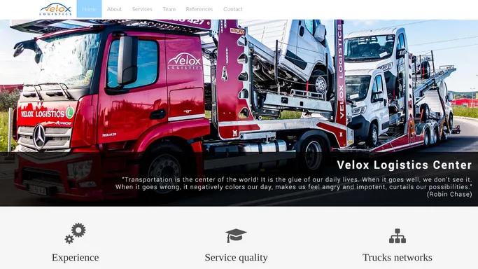 Velox Logistics – Vehicles Road Transport