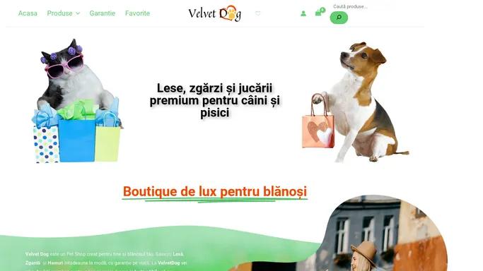 Velvet Dog - Pet store cu Lese, Zgarzi si jucarii premium - Velvet Dog