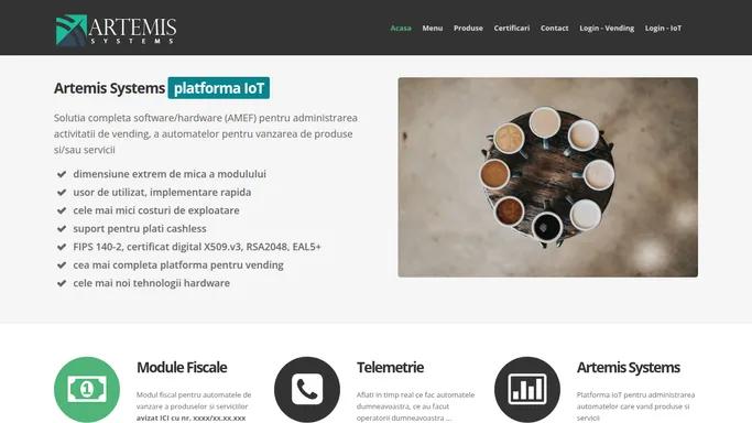 Artemis Systems - Simple, easy end ready vending manager