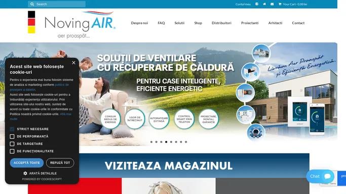 NovingAIR - Recuperatoare de caldura performante