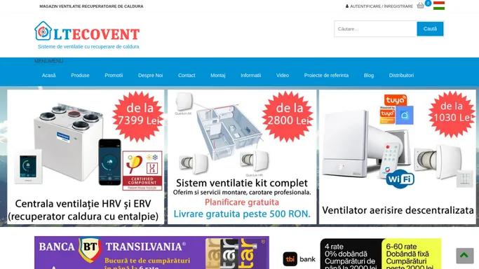 Ventilatie cu recuperare de caldura, ventilator baie | Altecovent