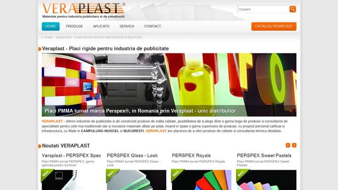 Placi Perspex, Placi Placi PMMA Acrilice, PVC, Polistiren, Policarbonat, Aluminiu Compozit si ABS - veraplast.ro