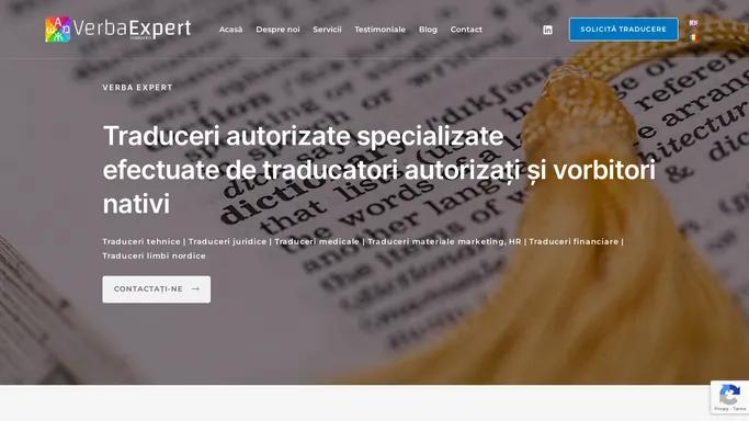 Acasa - Verba Expert | Agentie de traduceri