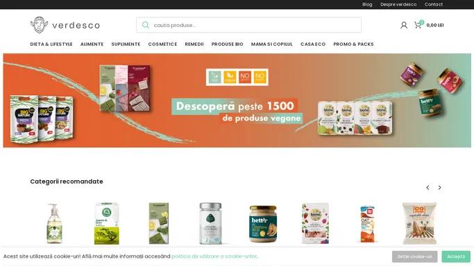 verdesco - shop online produse bio, fara gluten, fara zahar