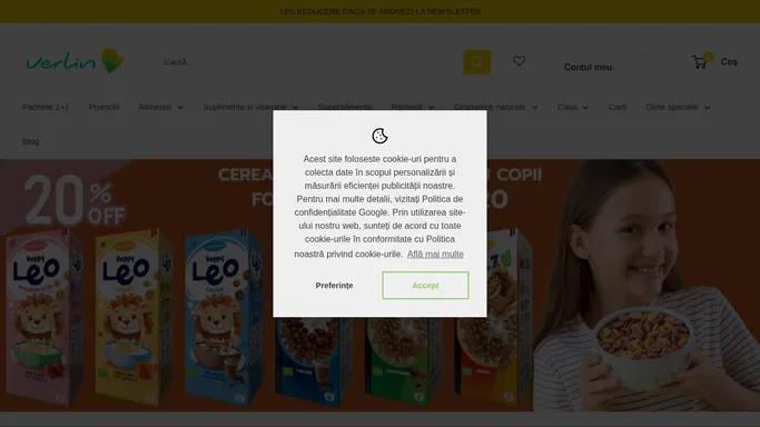 Verlin - Alegeri Sanatoase - Magazin de produse bio