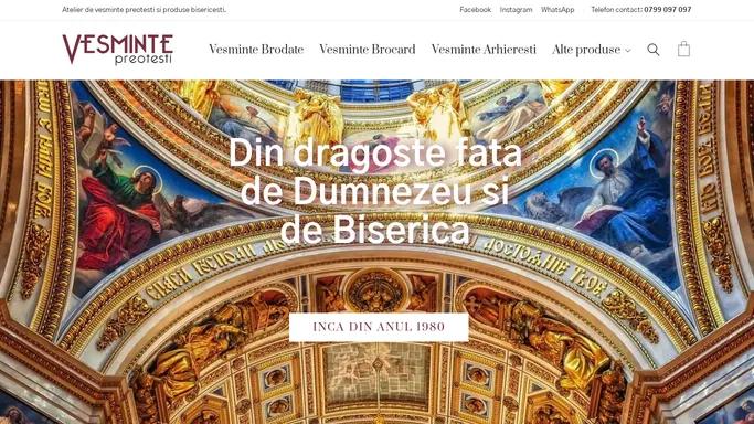 Atelier de vesminte preotesti brodate si din brocard - SIMCRI Brod