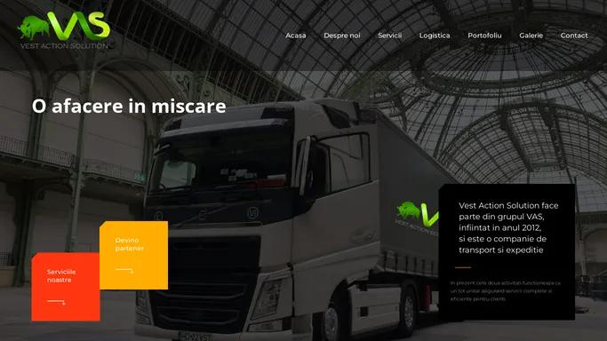 Vest Action solution | Solutii integrate de transport si logistica