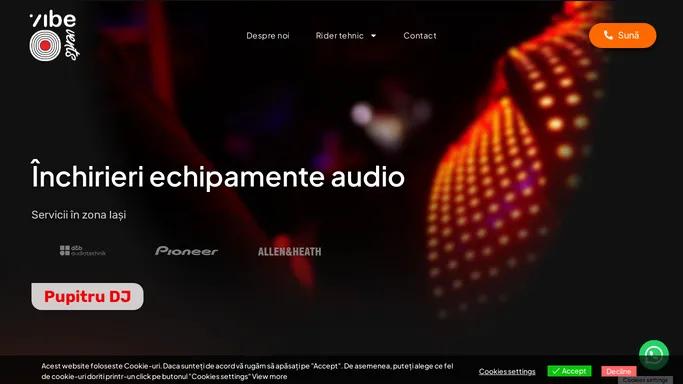 vibevents - Inchirieri echipamente audio Iasi