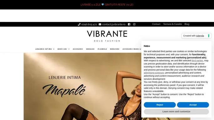 Vibrante Bold Fashion Lenjerie Intima de Dama Body-uri Seducatoare