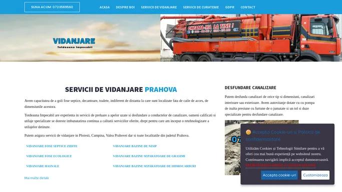 Servicii de vidanjare in Ploiesti