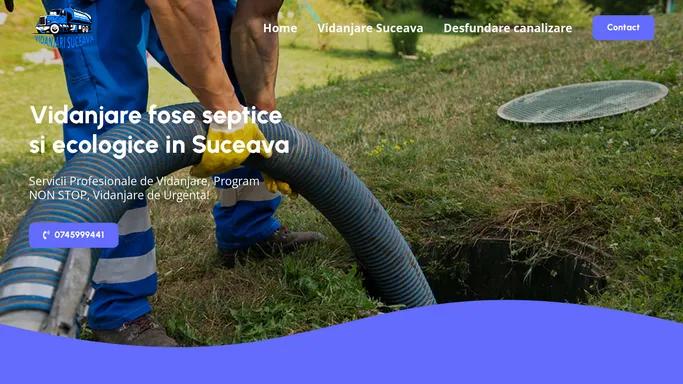 Vidanjare fose septice si ecologice in Suceava