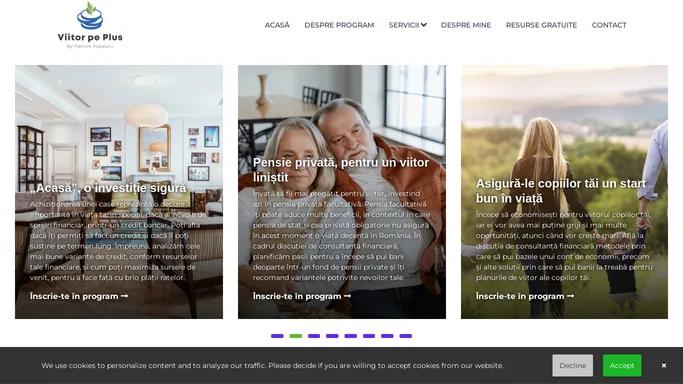 Consultanta financiara cu Patrick Popescu | Viitor pe Plus