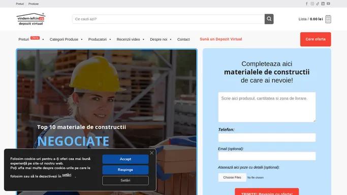 Acasa - Materiale De Constructii Online - Vindem-ieftin.ro