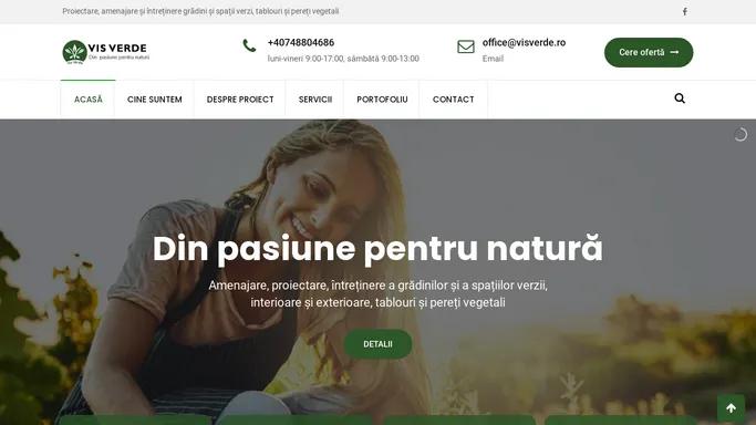 Vis Verde - Din pasiune pentru natura