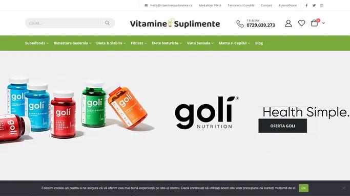 Vitamine Suplimente | Suplimente alimentare bunastare generala