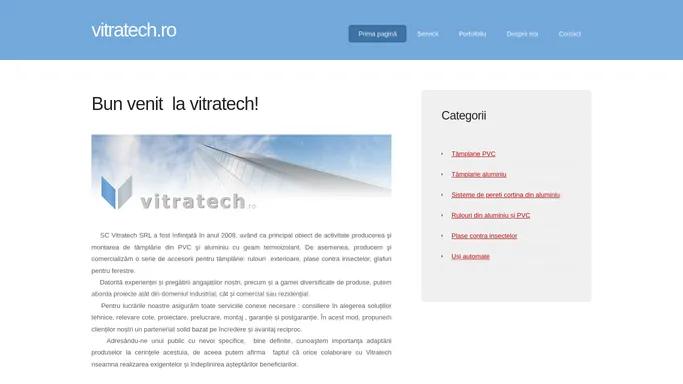 Bun venit la vitratech.ro