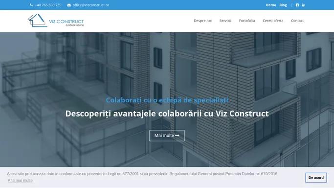 Consultanta, Proiectare si Intocmire devize - Viz Construct