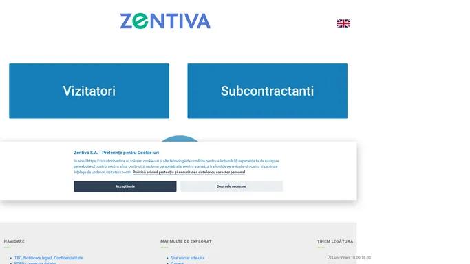 ZENTIVA registru, evidenta, vizitatori Iasi