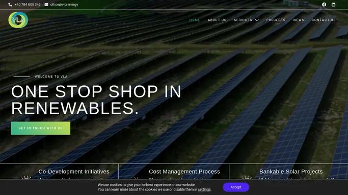 VLA - One Stop Shop in Renewables