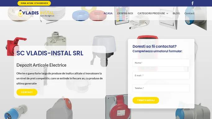 Vladis-Instal – Depozit instalatii electrice